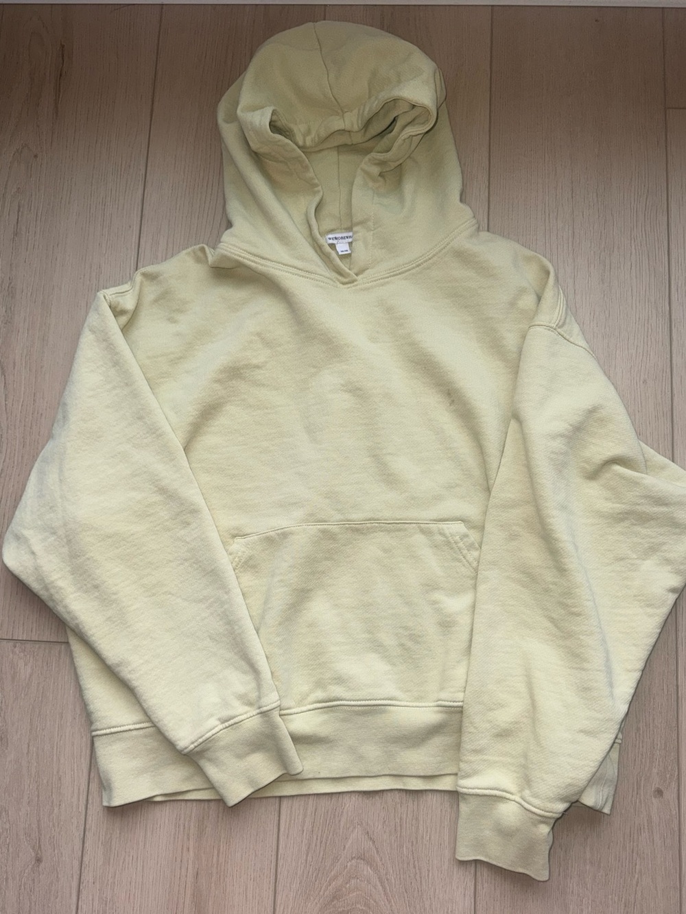 WeWoreWhat Light Yellow Hoodie